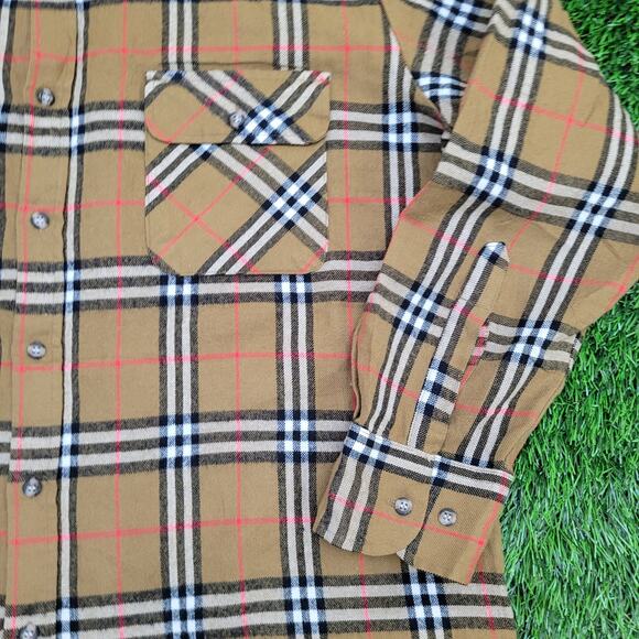 Vintage Madras Plaid Button Shirt XL/XLT 24x31 Shadow - Picture 14 of 14